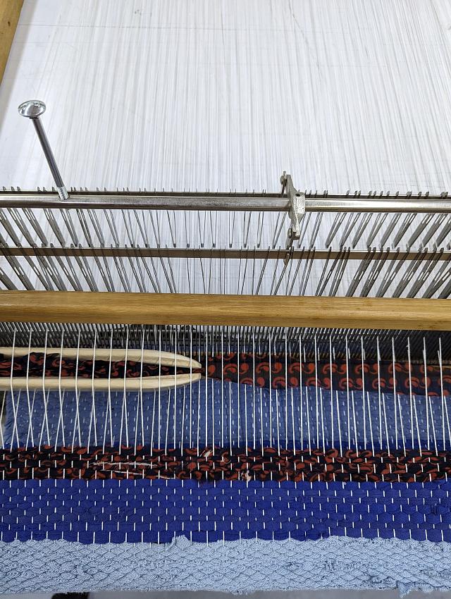 tissage sakiori, cours de tissage à ADN Laine, en Bourgogne du Sud