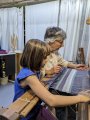 Atelier tissage en DUO adulte-enfant à parir de 6 ans à ADN Laine à Pressy Sous Dondin (71220) en Bourgogne du Sud
