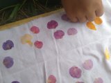 Pétales de fleurs pour frappage de plantes, Hapazome ou tataki-zomé 