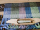 stage tissage echarpe en laine Mérinos à ADN Laine