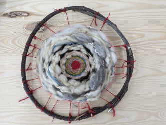 Atelier tissage pour enfants, halloween, à ADN Laine à pressy sous dondin, en Bourgogne du Sud