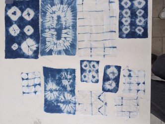Stage shibori et Indigo naturel à ADN Laine 71220 Pressy-sous-Dondin en Bourgogne du Sud 