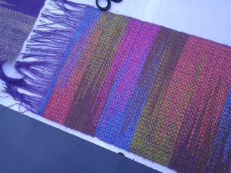 tissage saori, cours de tissage à ADN Laine, en Bourgogne du Sud