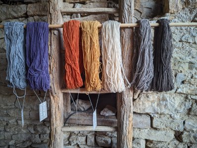 Stage de teinture naturelle à ADN Laine 71220 Pressy-sous-Dondin en Bourgogne du Sud 