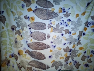 Stage ecoprint teinture naturelle à ADN Laine 71220 Pressy-sous-Dondin en Bourgogne du Sud 
