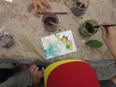 Encre végétale pour enfant, couleurs naturelles