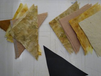 Triangles pour patchwork broken dishes